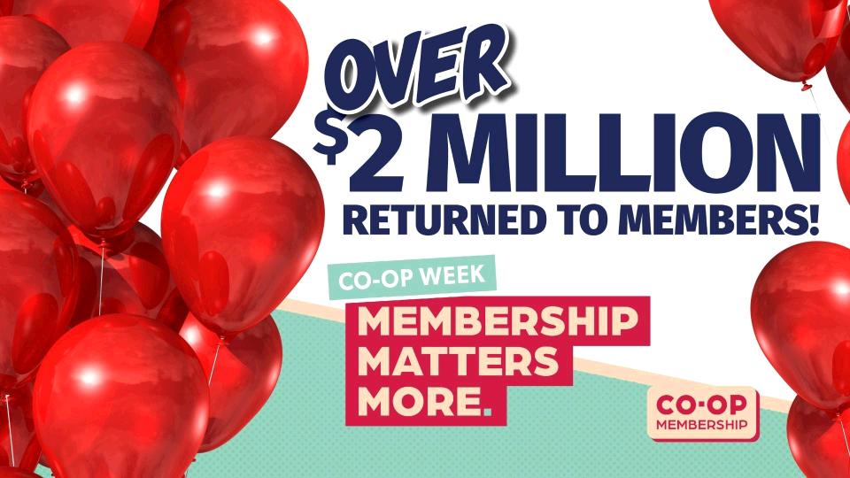 Boundary Coop returns over 2 Million to our members! Boundary Coop